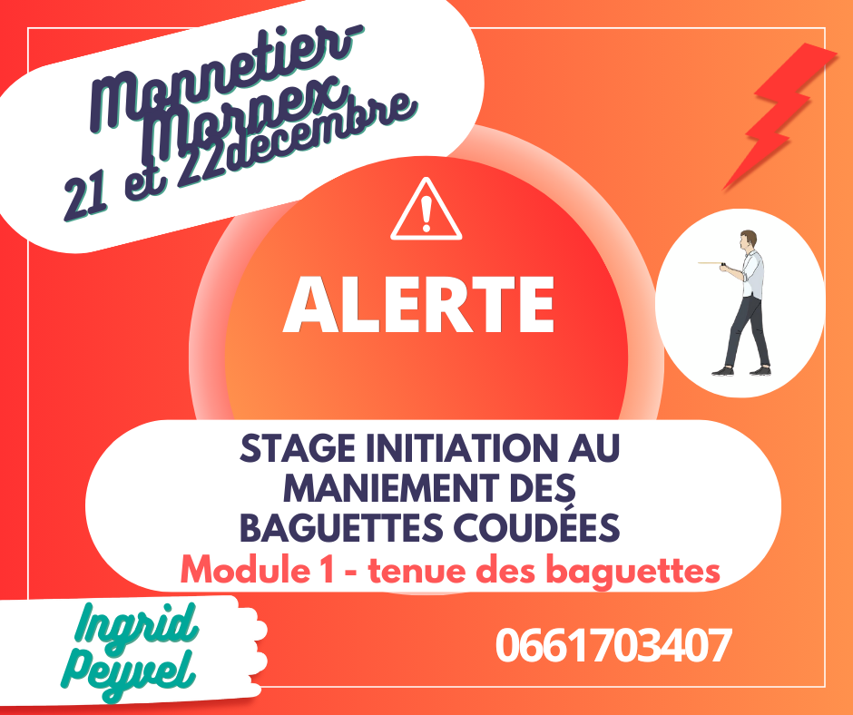 stage initiation au maniement des baguettes coudées